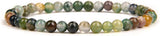 Bixorp Gems Indiaanse Agaat Edelsteen Armbanden set 4mm + 6mm + 8mm + 10mm - Edelstenen Armbanden Bundel Cadeau