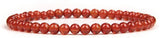 Bixorp Gems Rode Agaat Edelstenen Armbanden set 4mm + 6mm + 8mm + 10mm - Edelsteen Armbanden Bundel
