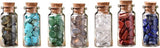 Set van 24 Kristallen Flesjes met Edelstenen - Kristallen Fles met Amethist/Rozenkwarts/Agaat/Turkoois/Amazoniet/Tijgeroog/Fluoriet - Bixorp Gems