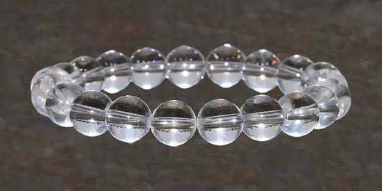 Bergkristal Armband - Edelsteen Kralenarmband - Bixorp Gems - 18cm