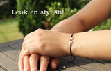 Vriendschapsarmbandjes voor 2 met Zon & Maan Goud & Zilverkleurig - BFF Armband Meisjes - Cadeau voor haar - Bixorp Friends