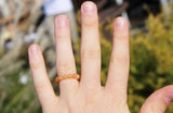 Bixorp Gems Edelstenen Sieraden Set Oranje Aventurijn - Ring + Armband + Oorbellen