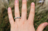 Bixorp Gems Edelstenen Sieraden Set Dalmatiër Jaspis - Armband + Ring