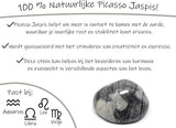 Bixorp Gems Picasso Jaspis Edelsteen Armbanden set 4mm + 6mm + 8mm + 10mm - Edelstenen Armbanden Bundel Cadeau