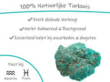 Ketting Turkoois Hanger aan Zilverkleurig Koord - Natuurlijke Edelsteen - Leuk Cadeau voor Meisjes & Vrouwen - Bixorp Gems