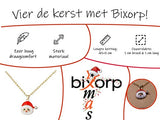 Bixorp Christmas Kerst Ketting met Kerstman Goudkleurig - Kerst Cadeau voor Vrouwen - Cadeau voor haar