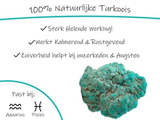 Kristallen Flesje Turkoois - Edelsteen / Trommelsteen - 60mm - Bixorp Gems