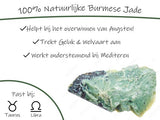 Burmese Jade Armband - Edelsteen Kralenarmband - Bixorp Gems - 18cm