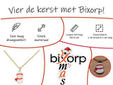 Bixorp Christmas Kerst Ketting met Sneeuwpop Goudkleurig - Kerst Cadeau voor Vrouwen - Cadeau voor haar