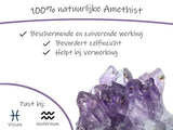 Amethist Oorbellen - Edelsteen Knopje - Bixorp Gems