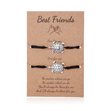Bixorp Friends Vriendschapsarmbandjes voor 2 met Schildpadjes - BFF Armband Meisjes - Best Friends Armband Vriendschap Cadeau voor Twee