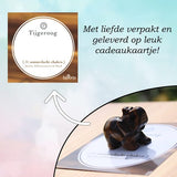Bixorp Gems Tijgeroog Olifant Beeldje - Edelsteen Dier