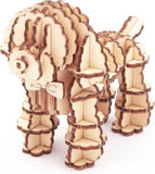 Bixorp- Decoratief Beeldje van Houten Hond (Poedel) - Modelbouwpakket