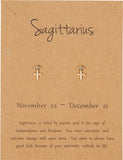 Bixorp Stars Boogschutter / Sagittarius Oorbellen Goudkleurig Sterrenbeeld - Zodiac Oorknopjes