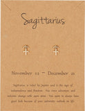 Bixorp Stars 5 Boogschutter / Sagittarius sieraden Goudkleurig - Set van Sterrenbeeld Ketting + Oorbel + Armband