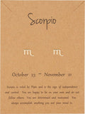 Bixorp Stars 5 Schorpioen / Scorpio sieraden Goudkleurig - Set van Sterrenbeeld Ketting + Oorbel + Armband